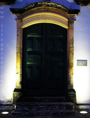 Porta do Museu de Arte Sacra de São Cristóvão, em Sergipe - Por Tito Garcez