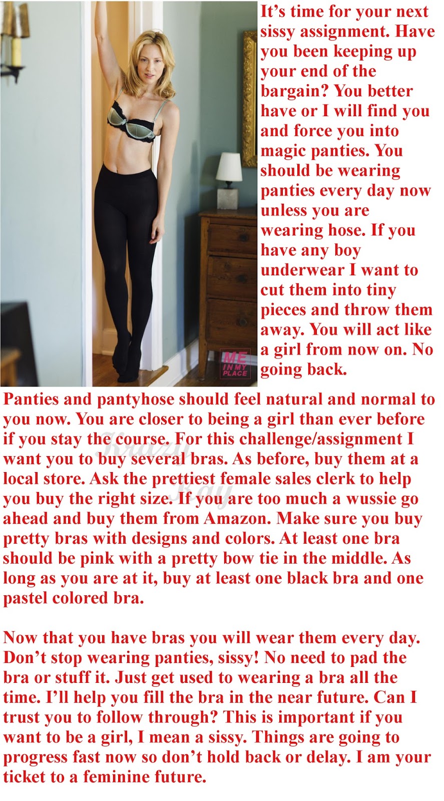 Exotic Tg Captions Sissy Assignment-3709