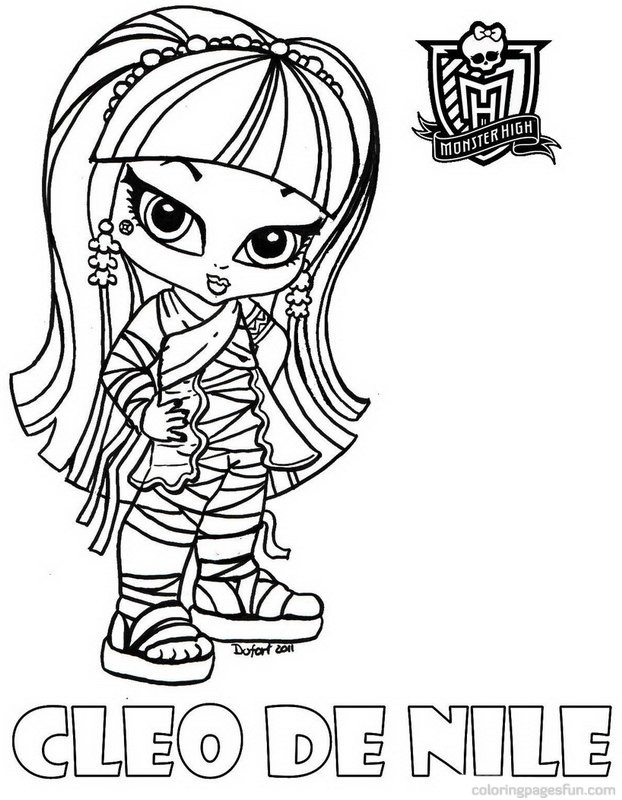 Kids Page: Monster High - Cleo De Nile Coloring Pages