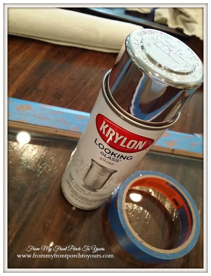 From My Front Porch To Yours How To Create a Faux Vintage Mirror on Glass