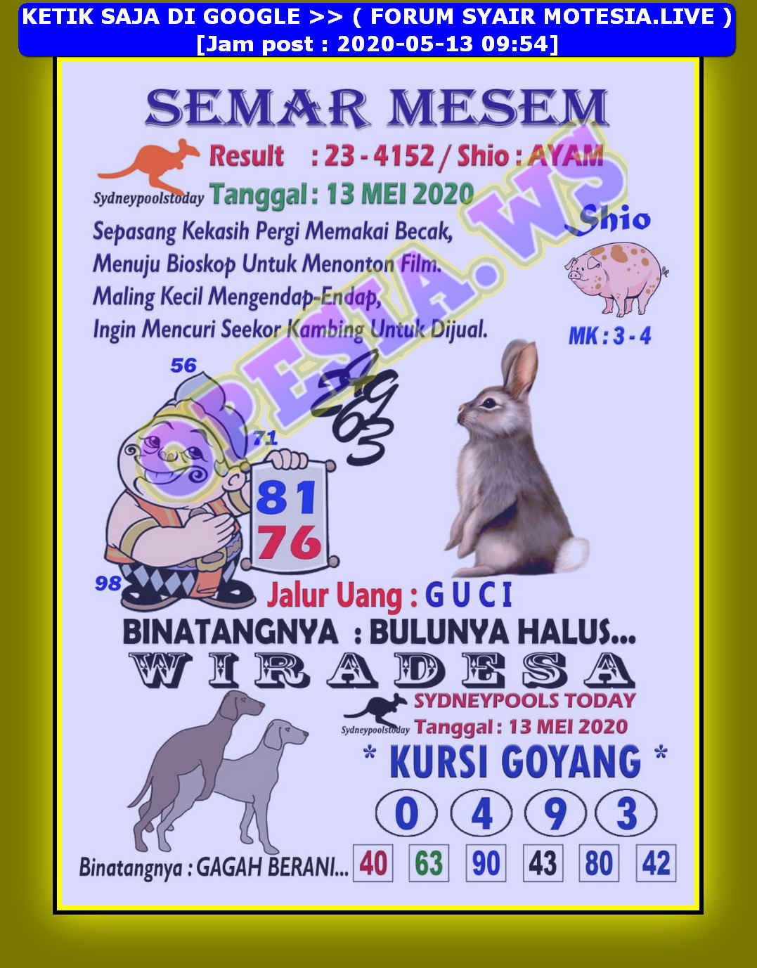 1 New Message Kode Syair Sydney 13 Mei 2020 Forum Syair Togel Hongkong Singapura Sydney 1 New Message Kode Syair Sydney 13 Mei 2020 Forum Syair Togel Hongkong Singapura Sydney
