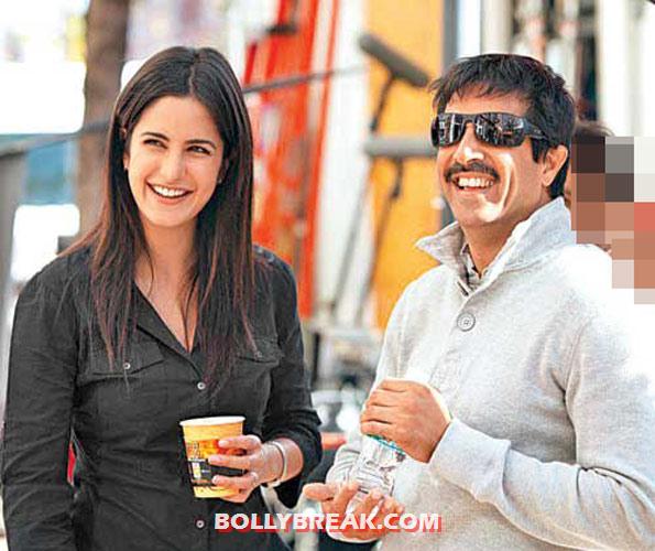 Katrina drinking coffee - katrina kaif on the sets 