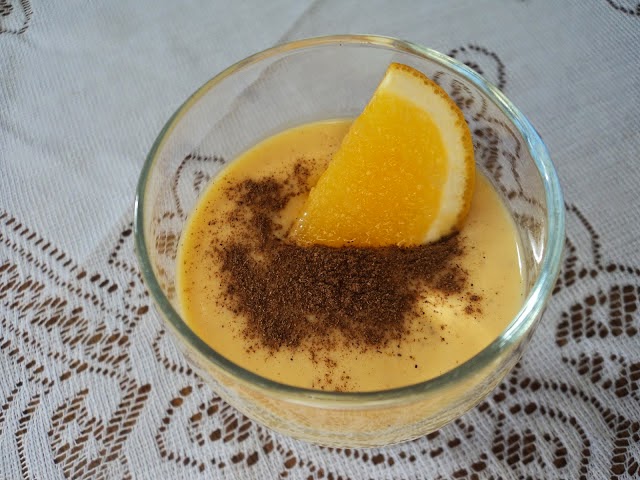 Postre light de naranja y canela