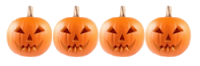 four-carved-halloween-pumpkins