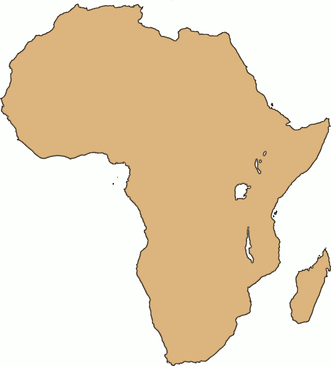africa clipart map - photo #36