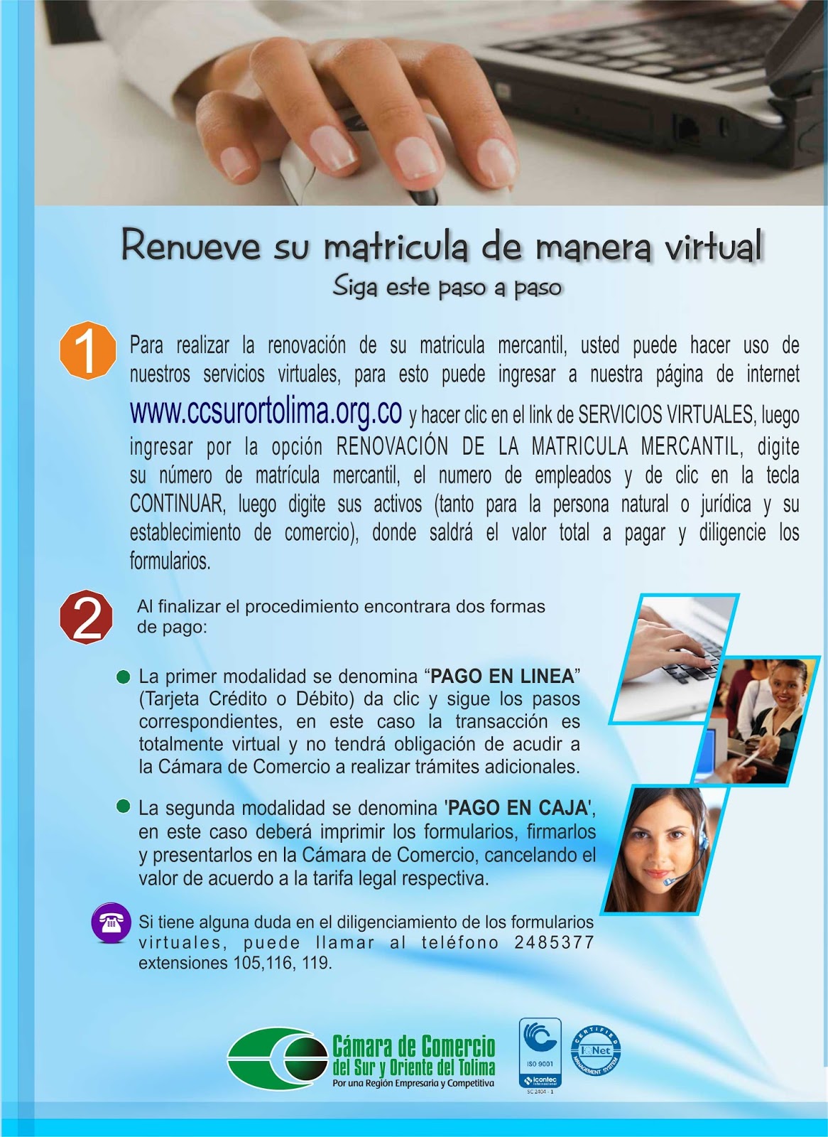 Blog Empresarial de la Cámara de Comercio Sur y Oriente del Tolima Manual para la Renovación Blog Empresarial de la Cámara de Comercio Sur y Oriente del Tolima Manual para la Renovación