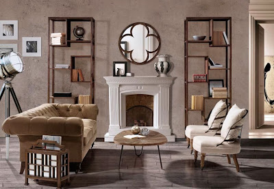 KR: Un salón acogedor junto a la chimenea