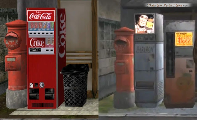 Drink vending machine (left: release, right: beta)