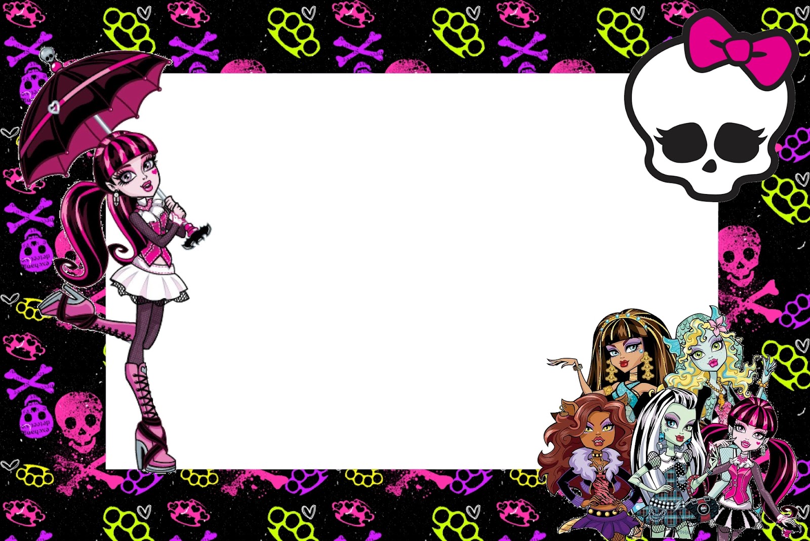 Monster High Free Printable Party Invitations Oh My Fiesta In English