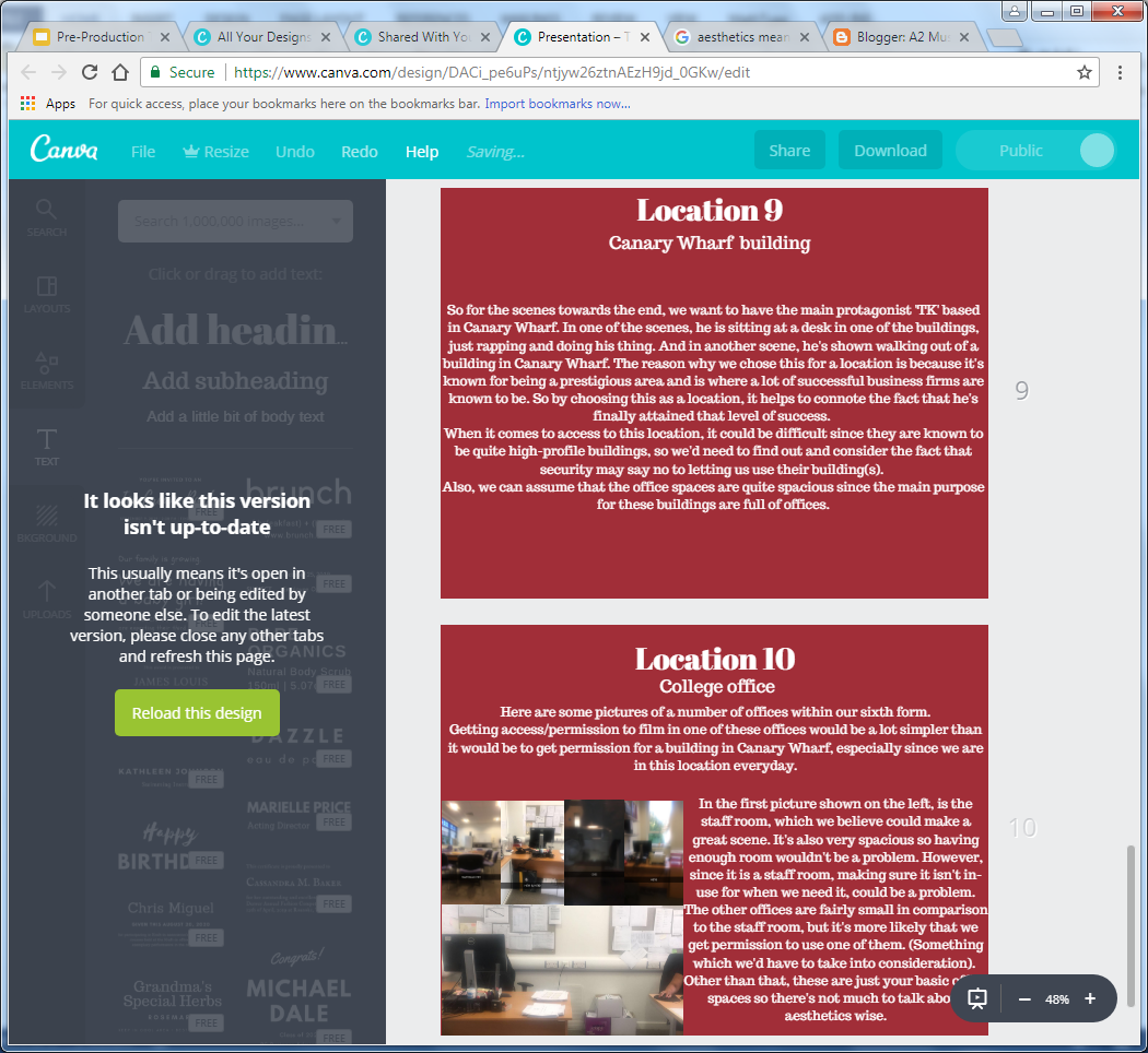 A2 music coursework picture