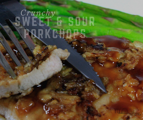 Easy, moist pork chops that are sweet and spicy with a slight crunch.
