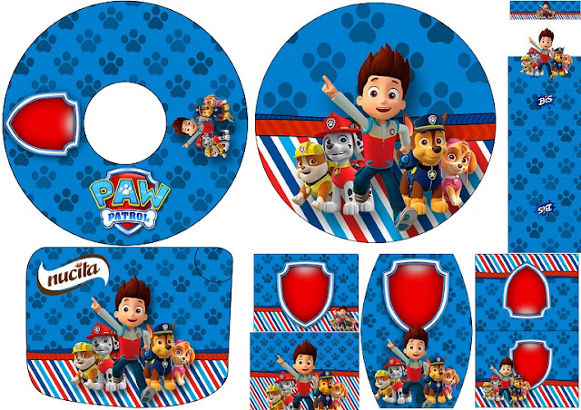 60 PAW PATROL BIRTHDAY PARTY FAVORS CANDY WRAPPERS LABELS FAVORS 