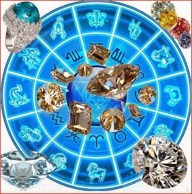 Zodiac signs correspond to precious stones and perfumes
