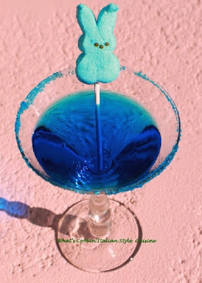 this is a cocktail made at Easter with Peeps and tequila