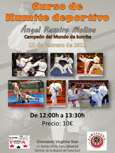 Ángel Ramiro, curso de kumite deportivo, karate, kumite