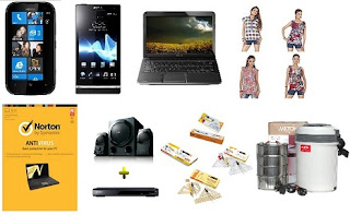 Sony Xperia P LT22i for Rs.16490, Norton Antivirus for Rs.299, Classmate Combo – Assorted Geometry Box Set of 4 for Rs.229 & more