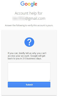 If you can, briefly tell us why you can't access your account