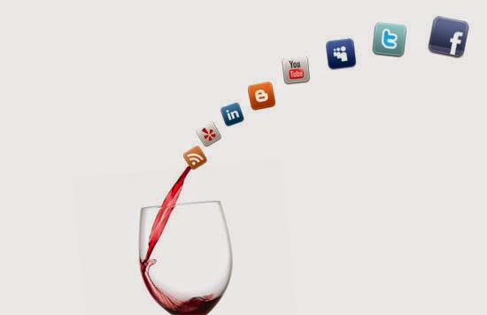 social media wine