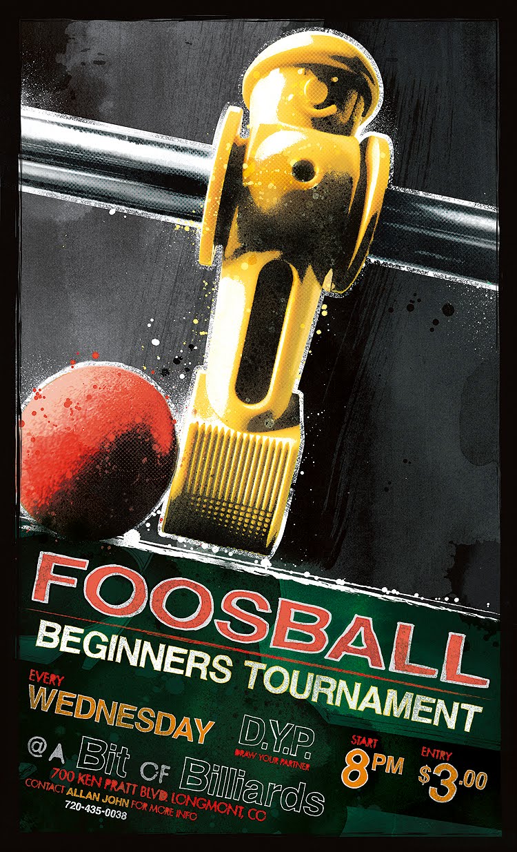 PICKLED Beginners Foosball Tournament Poster