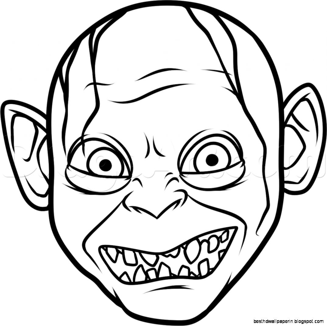 How to Draw Gollum Easy Step by Step Characters Pop Culture