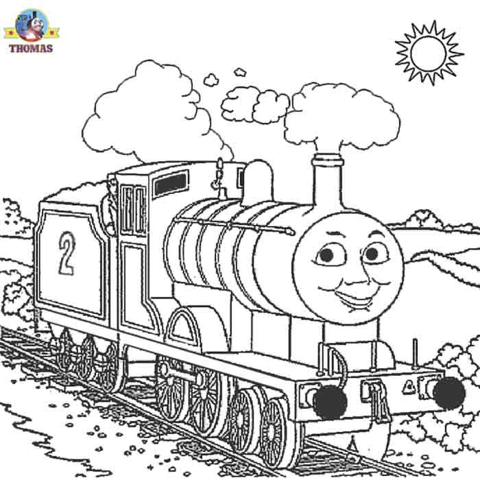 Kids Free online coloring pages Thomas train printable 