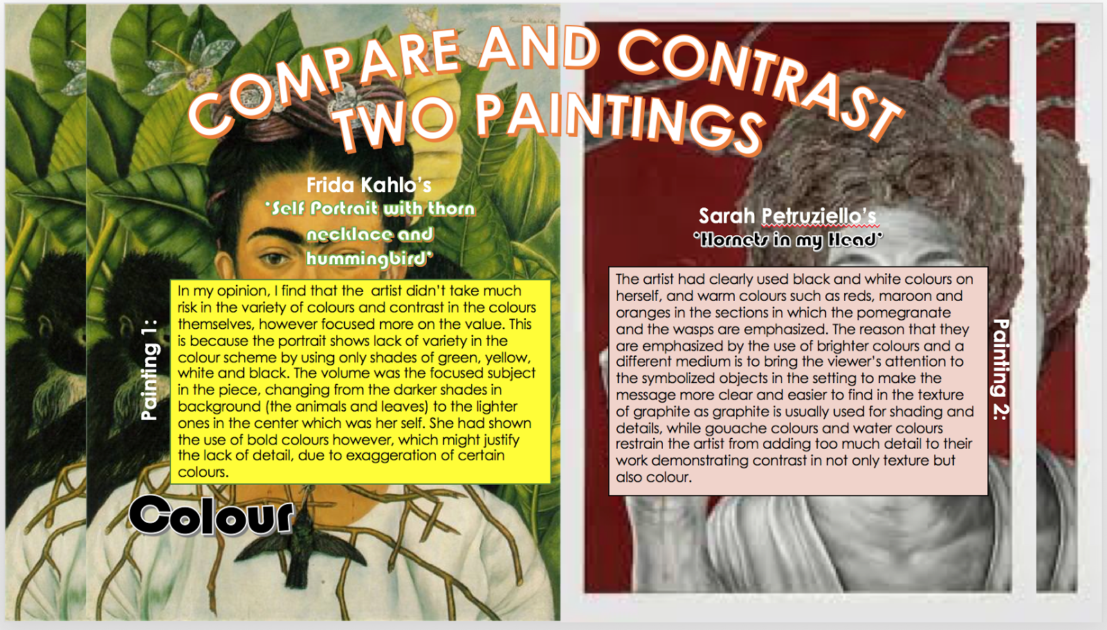 Nada Bayoumi MYP Arts Process Journal EISM Compare and Contrast Two