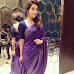 Actress Mehreen Kaur In Purple Traditional Saree Stills
