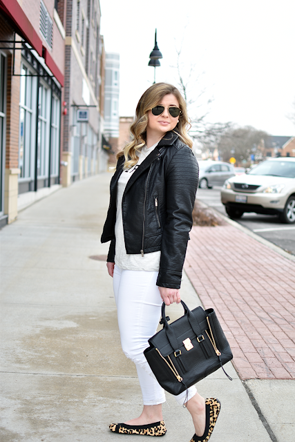 moto jacket sincerely jules celfie shirt target style casual weekend wear j brand white distressed denim phillip lim pashli satchel black rayban aviator sungleses balyage blonde hair leopard calf hair flats black and white style pearl double sided 2