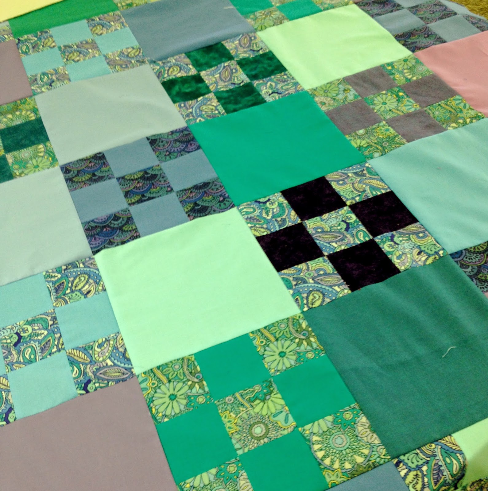 Modern Quilt Relish Nine Patch Quilt Creation