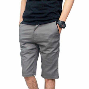 Celana Pendek Chino Pants Abu-Abu
