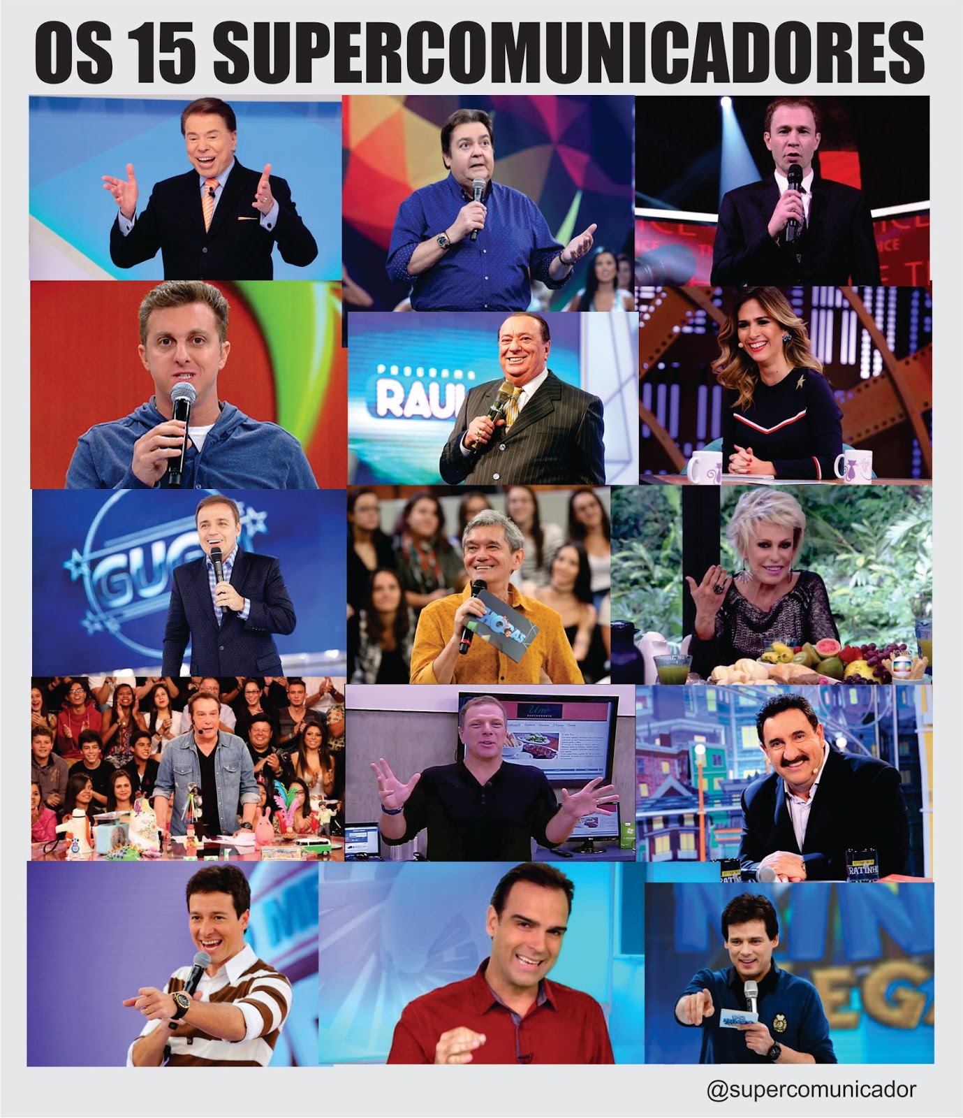 Quem São Os Melhores Apresentadores da TV? Super Comunicador