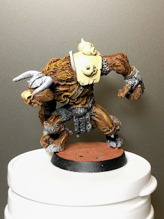 I still need to figure out how to handle the helmet Minotaur side view