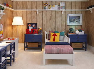 Quarto de Criança com Paredes de Madeira Decorar quarto de rapaz