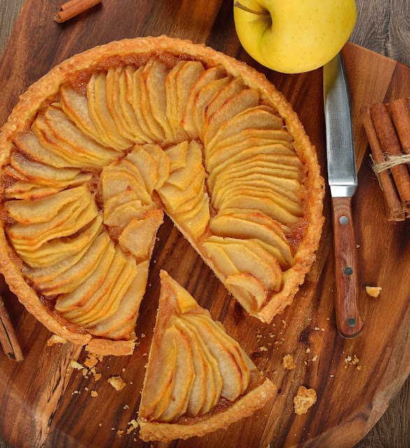 Tarta de manzana en el microondas