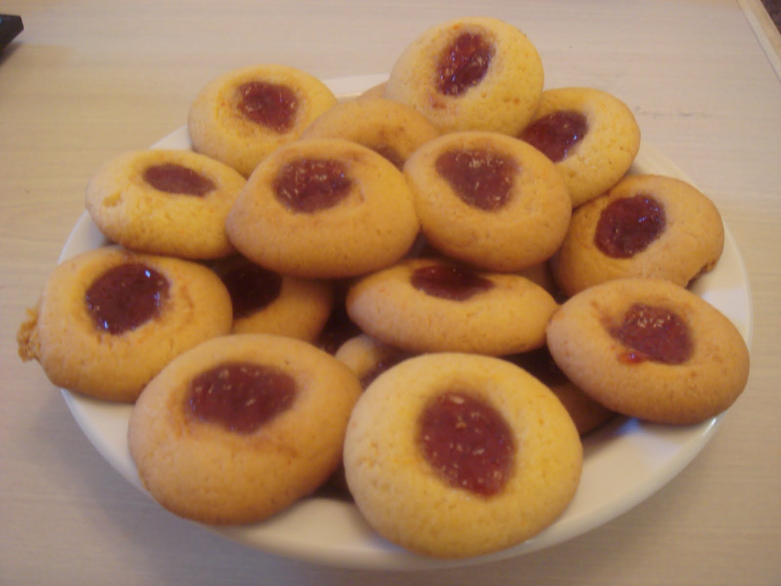 Life's little treasures Jam drop cookies