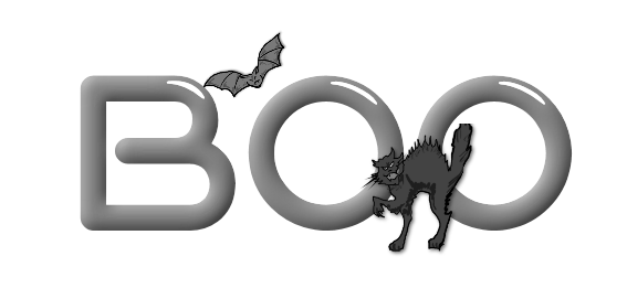 LindaNM Rawkin Designs: Boo Word art
