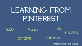 Learning about Pinterest to improve marketing on TeachersPayTeachers #mentoringinthemiddle