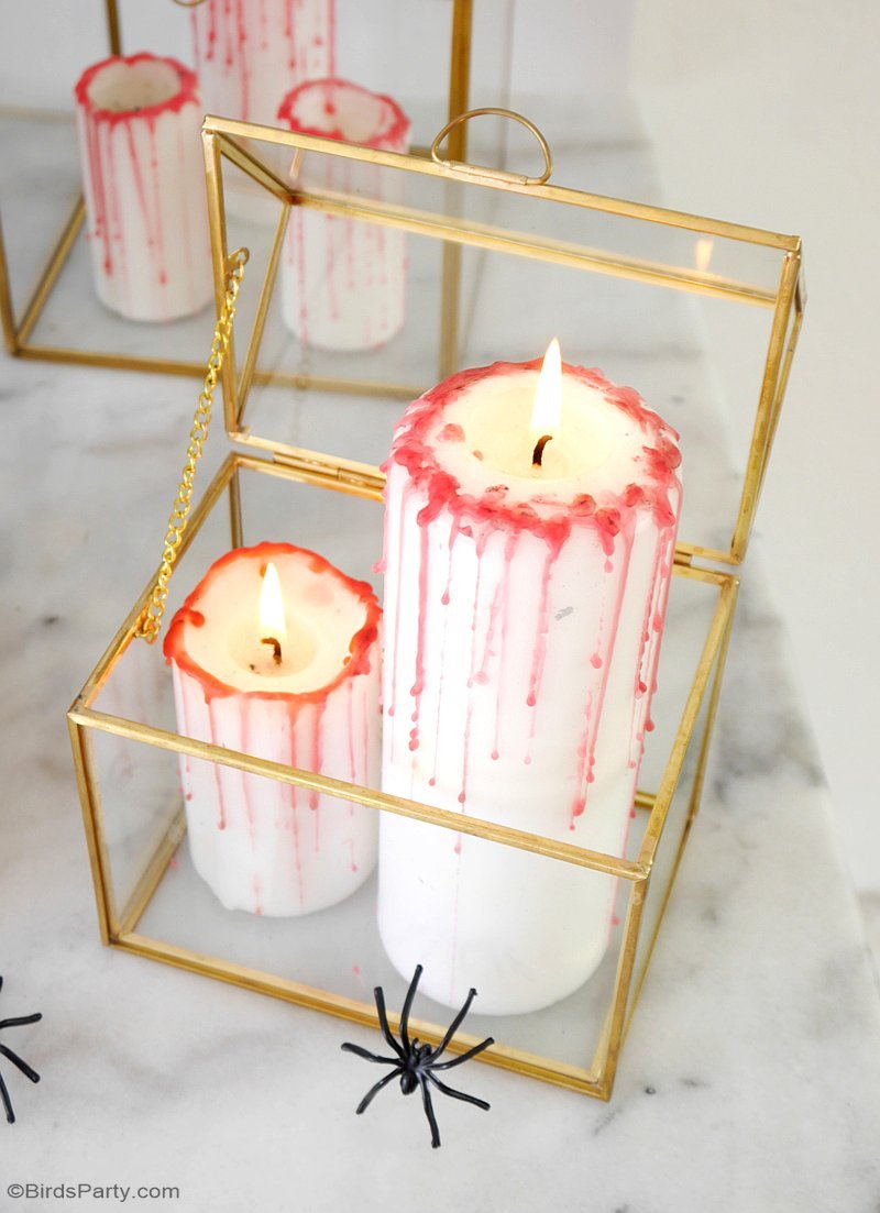Creepy n' Chic Halloween Cocktail Party Ideas - lots of DIY decorations and drinks recipes for an adult themed spooky and girly glam soiree! by BirdsParty.com @birdsparty