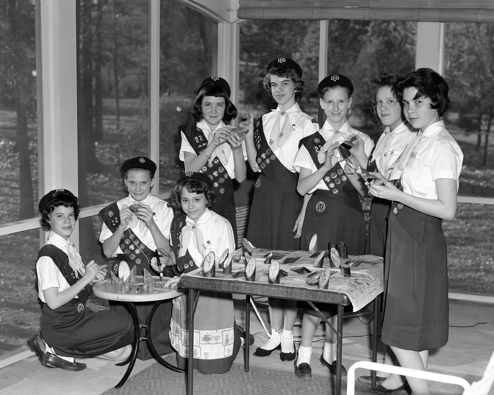 THE LANCASTER ARCHIVE Girl Scouts Troop 22 Lancaster SC 1960