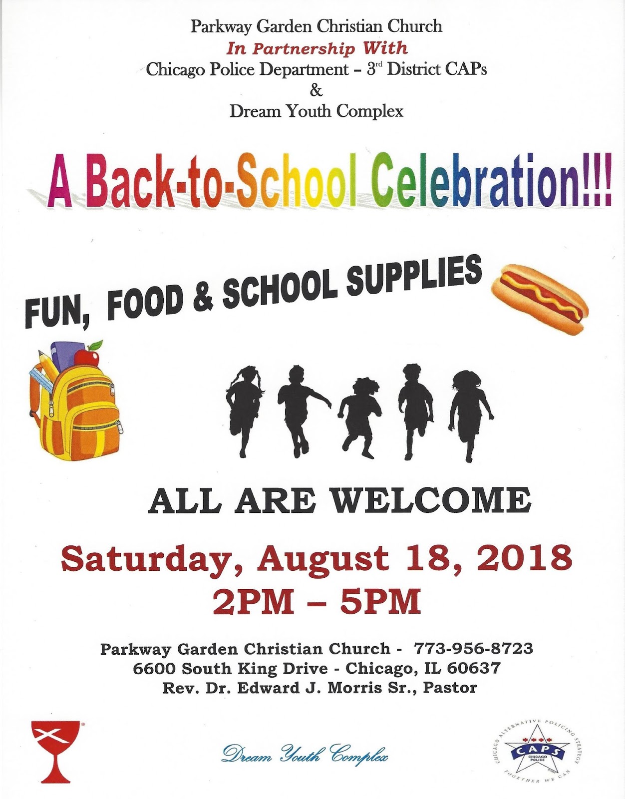 The Sixth Ward Backtoschool celebration Parkway Garden Christian