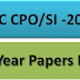 SSC CPO/SI Previous Year Papers Free Pdf Download||CPO Papers Download PDF Free