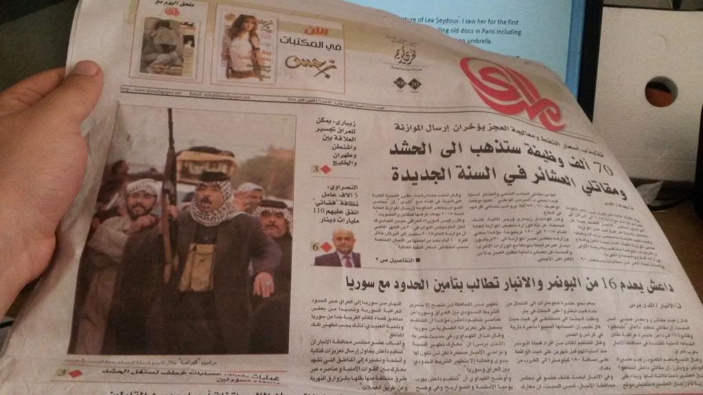Skies: Reading Iraqi Newspaper