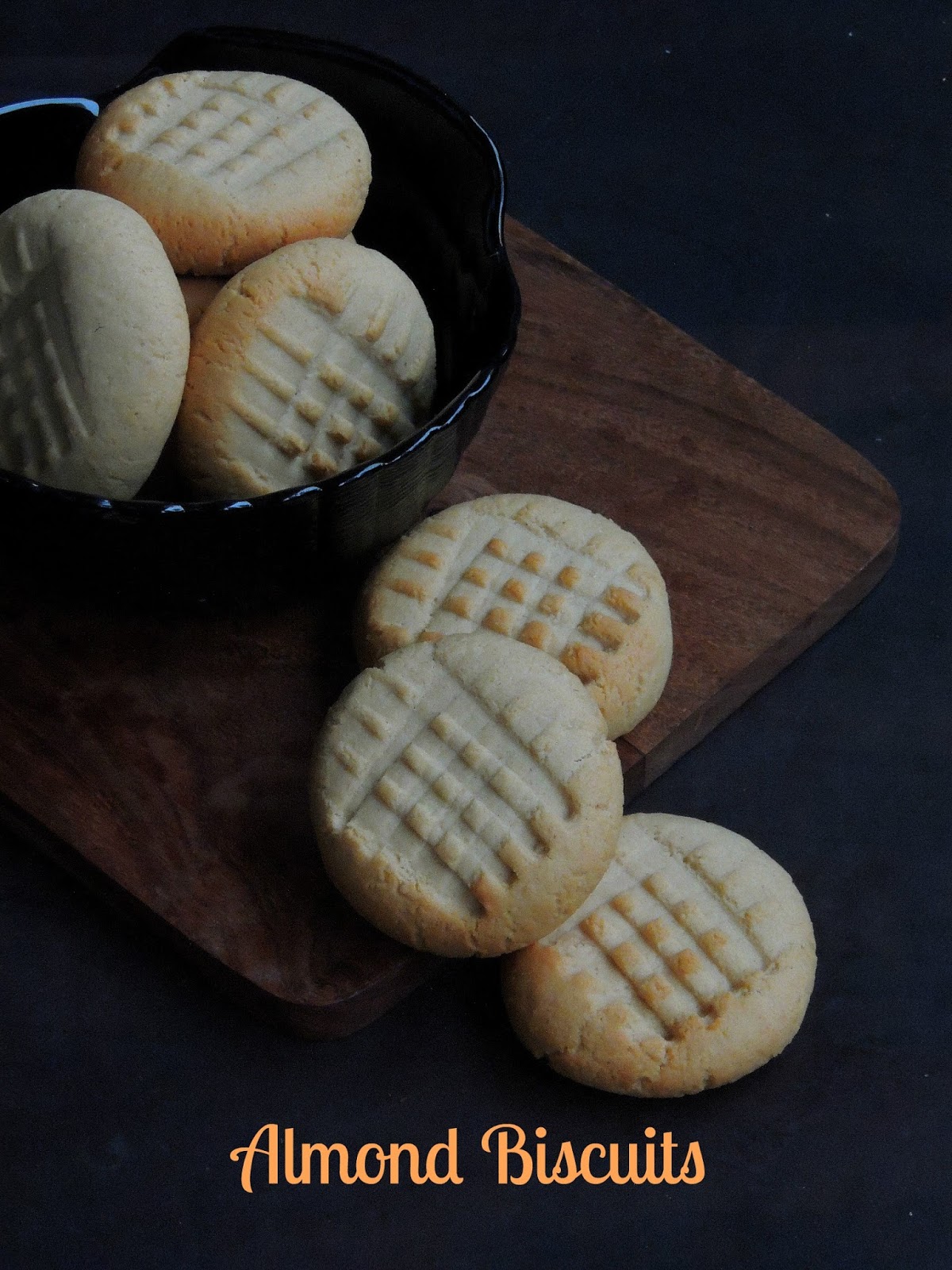 Eggless Easy Almond Biscuits Cook N Click