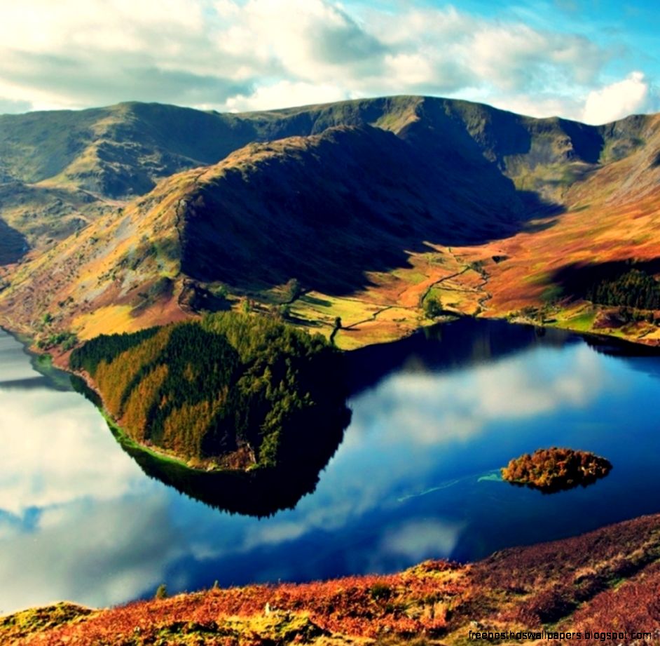 Lake Island Landscape iPad Wallpaper Download  iPhone Wallpapers