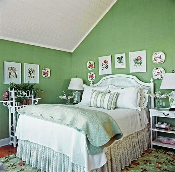 Habitaciones color verde - Ideas para decorar dormitorios