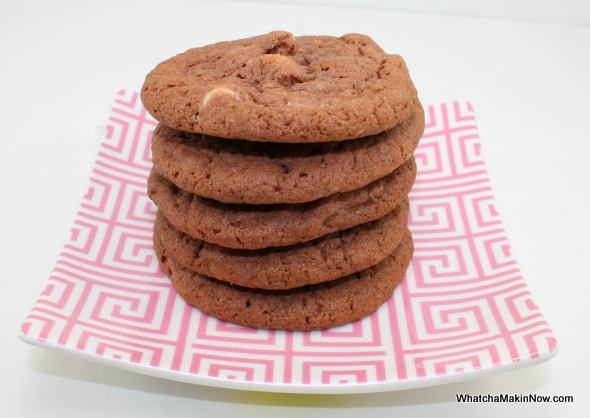 Double Chocolate Pudding Cookies - just like soft batch cookies, only better! from @whatchamakinnow