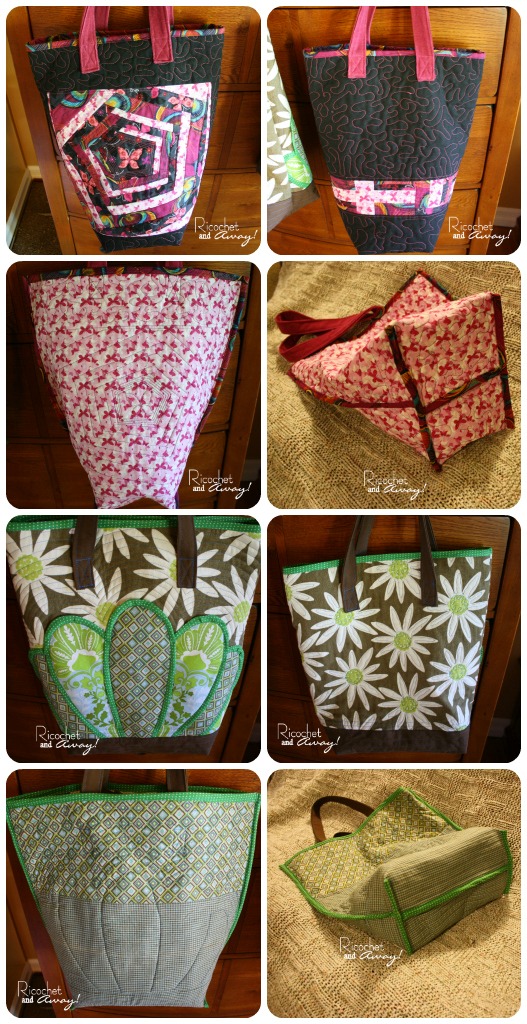 Ricochet and Away!: DIY Quilted Tote Bags