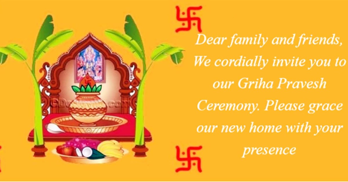 [Griha Pravesh Invitation] Indian house warming ceremony invitation