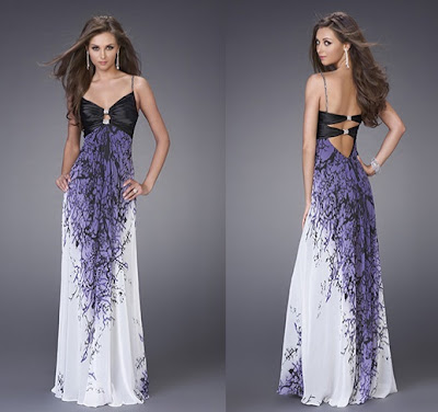 Trend Fashion Dresses: Printed long dresses 2012