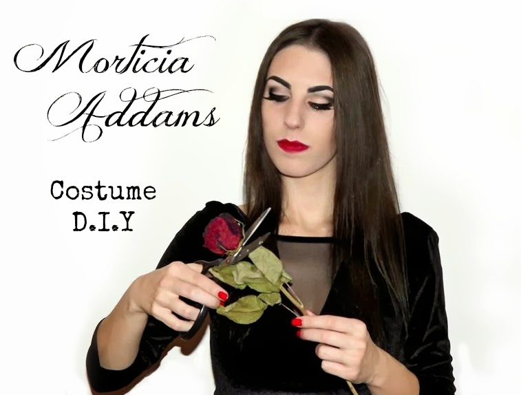 The Sparkling Cinnamon How To Make Morticia Addams Costume Dress Makeup - D...